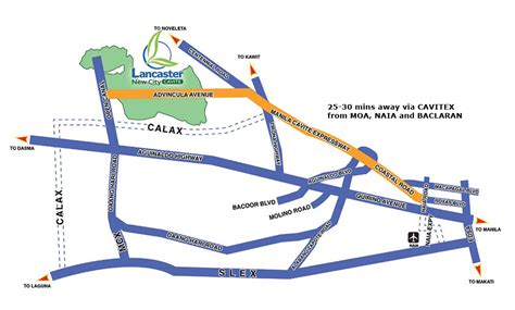 lancaster new city cavite location|Location Map .